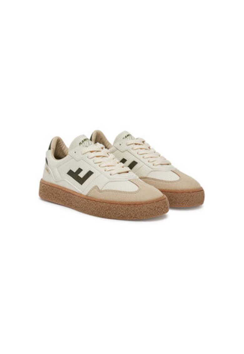 FlamingosLife Pantofi sport unisex Flamingos Life - BBOLI - Piele ecologica - Ecru