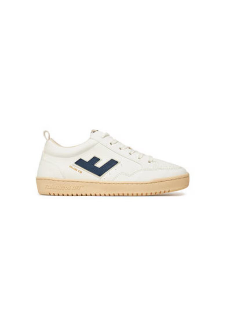 FlamingosLife Pantofi sport unisex Flamingos Life - R10WHIINDIVO - Piele ecologica - Alb