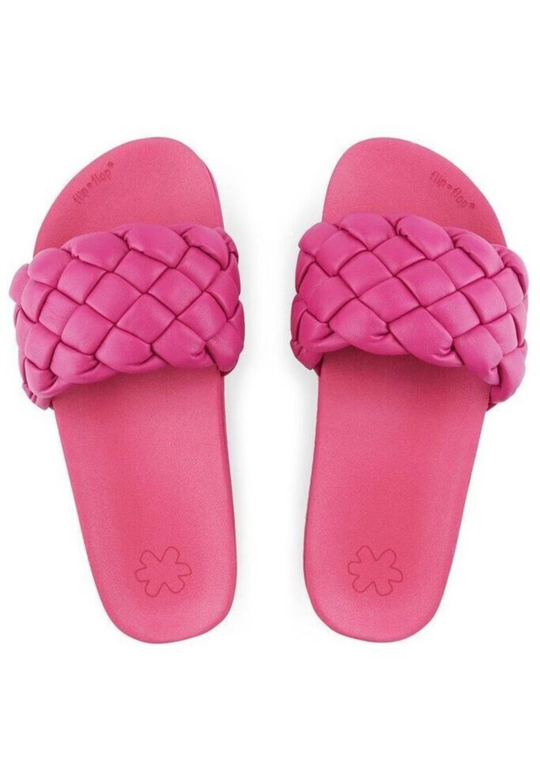 Flip Flop Pool Weave roz deschis roz - Rosu