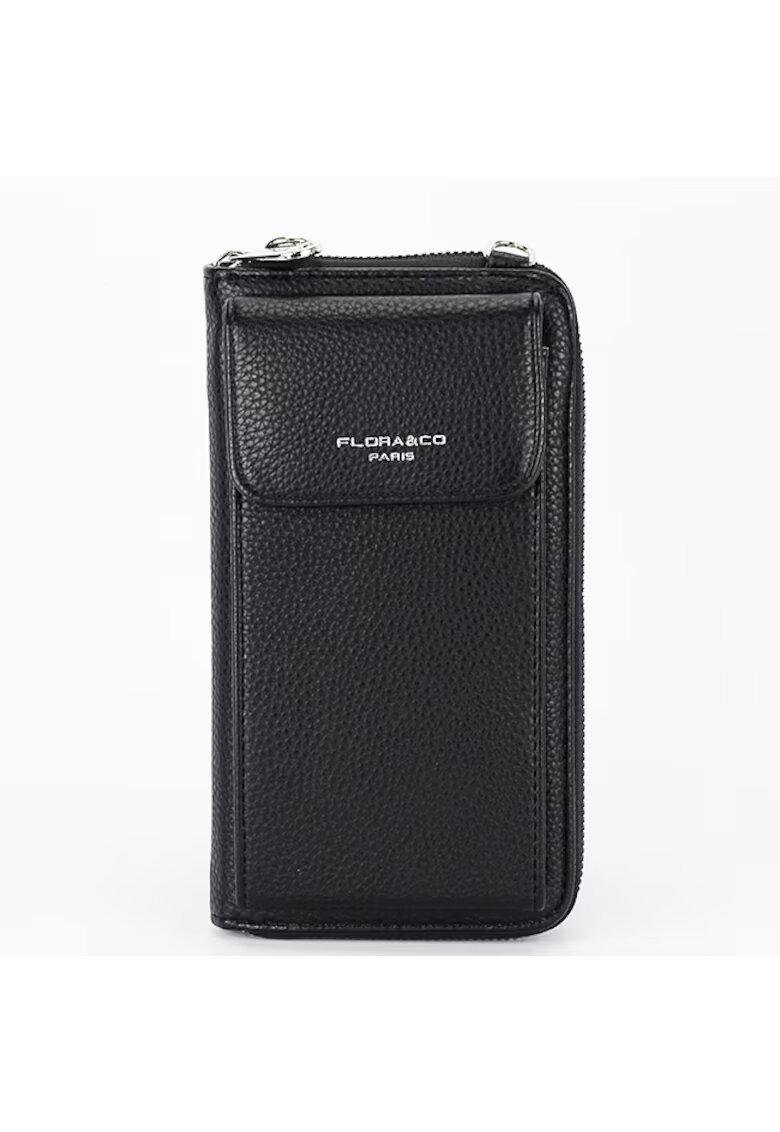 FloraCo Paris Portofel si port telefon negru H6016 07 18079 - Negru