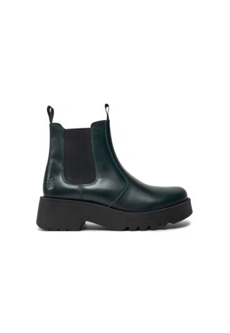 Fly London Botine dama MEDI789FLY - Piele naturala - Verde - Verde