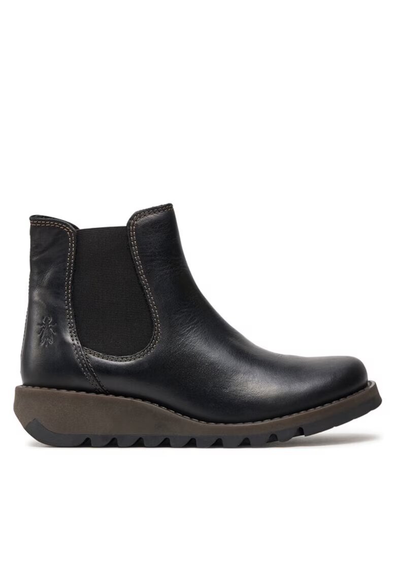 Fly London Ghete dama 197478101 - Piele naturala/Textil - Negru