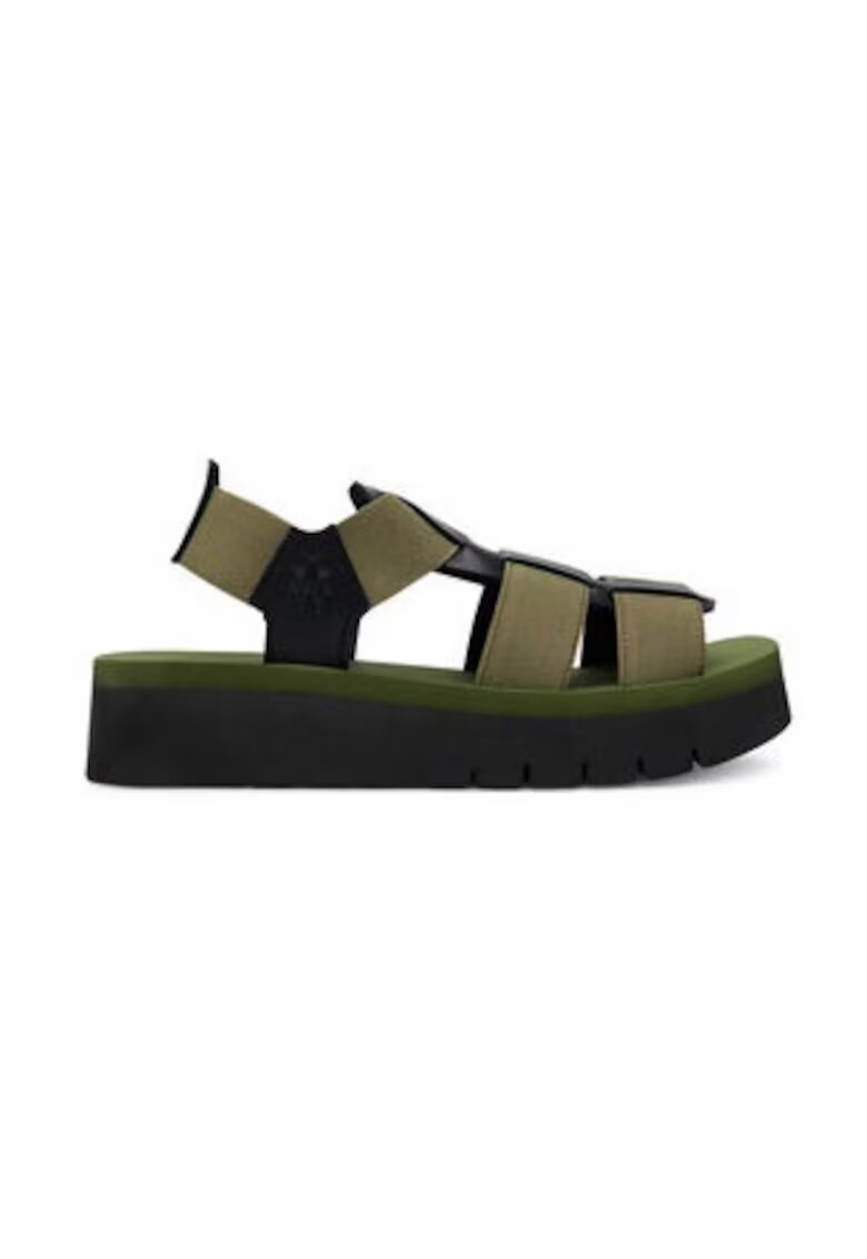 Fly London Sandale dama 305140548 - Textil - Verde - Verde