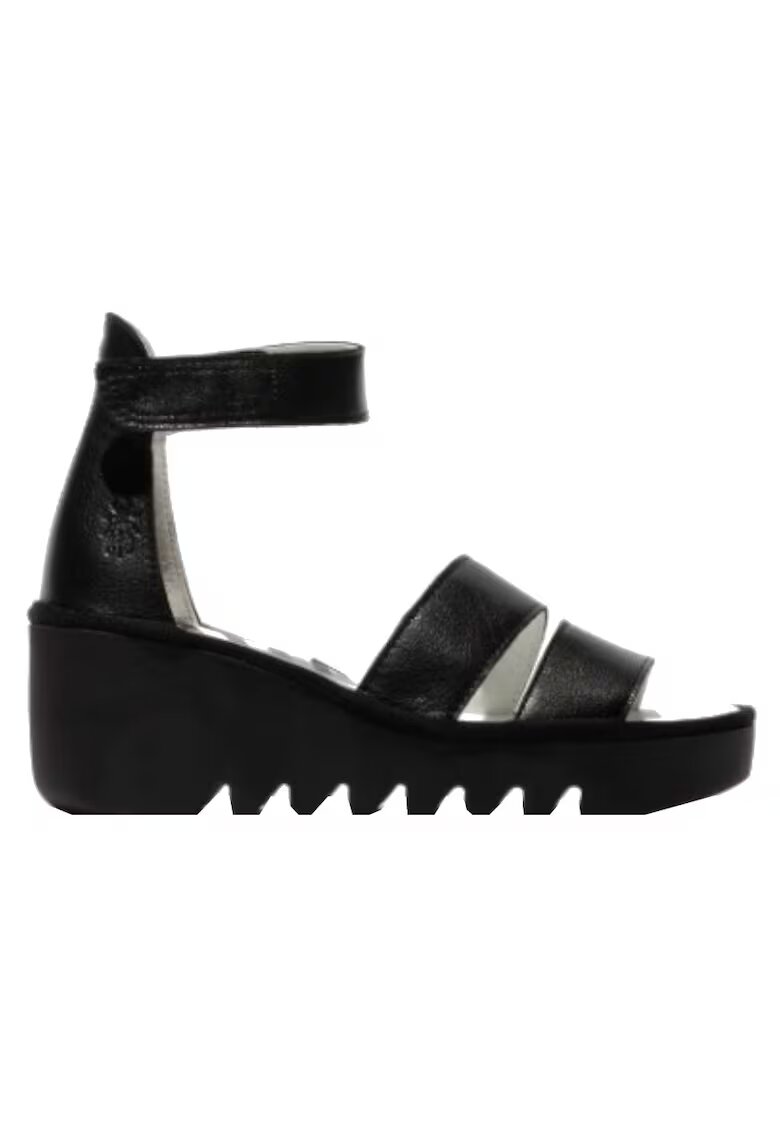 Fly London Sandale dama BONO 290 - negru - piele naturala - fixare Velcro