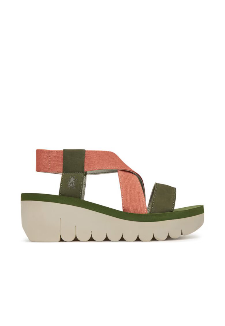 Fly London Sandale dama - YABI922FLY - Piele naturala - Corai - Coral