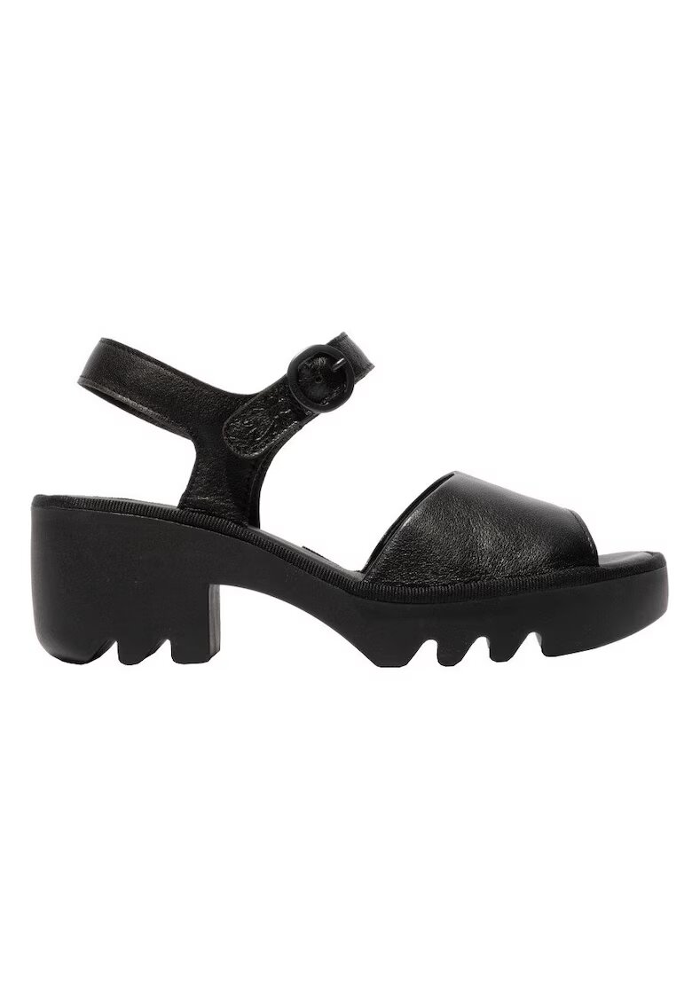 Fly London Sandale din piele naturala - culoare negru - Negru