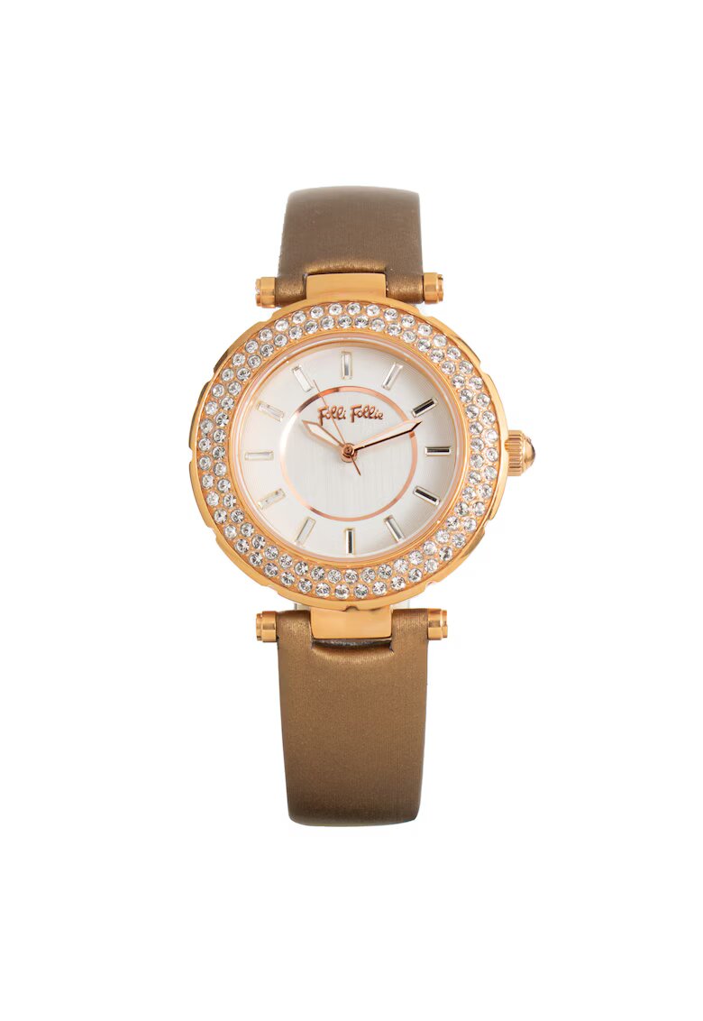 Folli Follie Ceas dama quartz - inox - piele naturala - 35mm