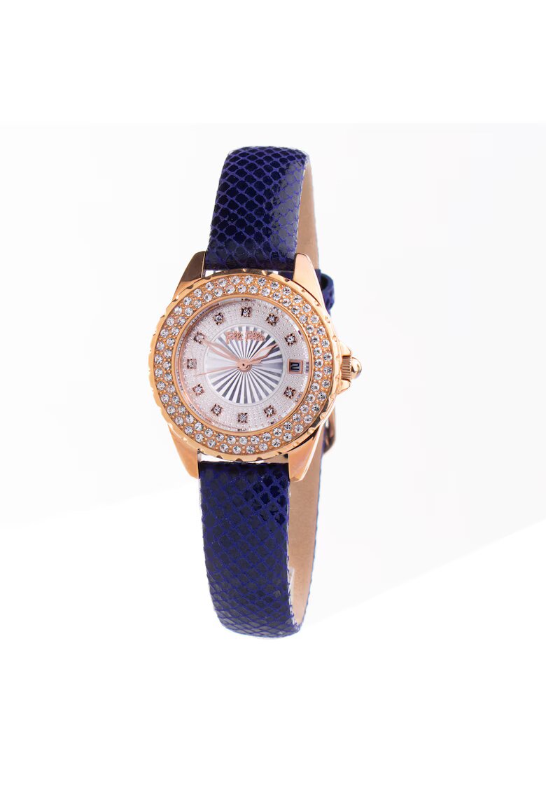 Folli Follie Ceas dama - quartz - inox - piele naturala - 36mm