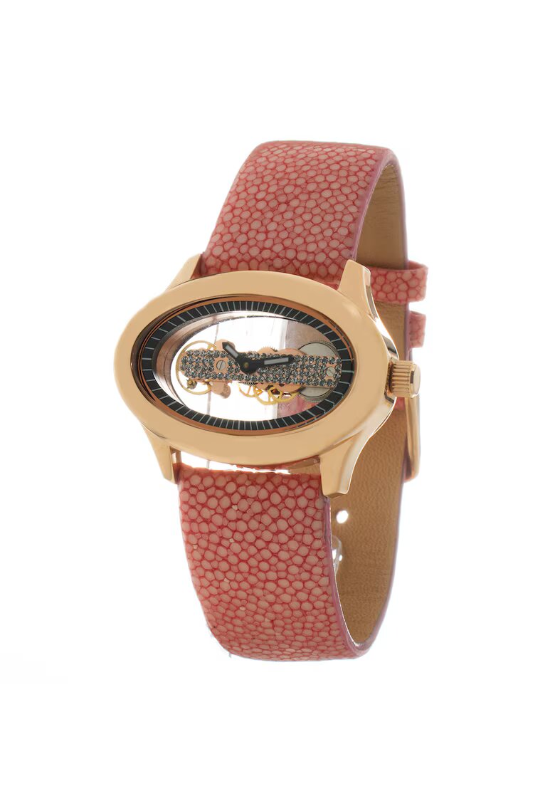 Folli Follie Ceas Dama - quartz - inox - piele naturala - 40mm
