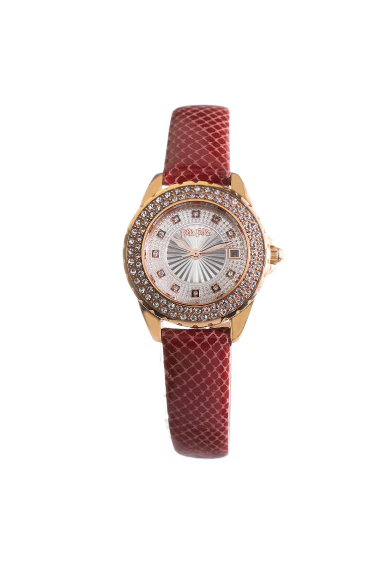 Folli Follie Ceas de damă quartz - inox - piele - 33mm