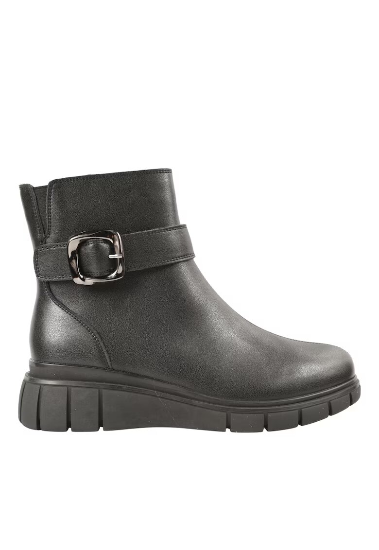 FORMAZIONE Ghete casual - dama - E90521-1 negru - piele naturala - Negru