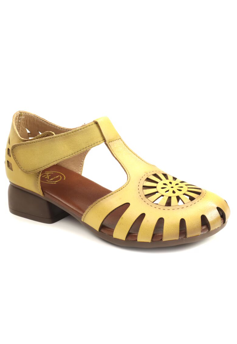 FORMAZIONE Pantofi dama decupati 631 - Galben