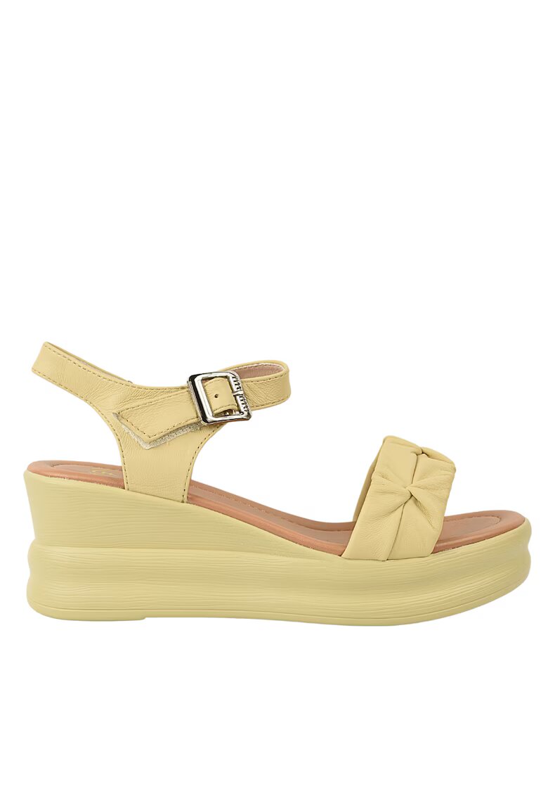 FORMAZIONE Sandale casual - dama - 2718 galben - piele naturala - platforma - Galben