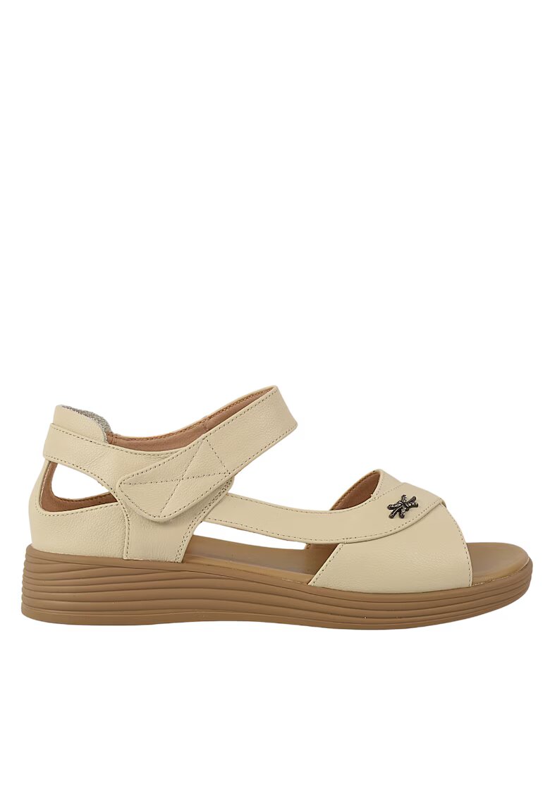 FORMAZIONE Sandale casual - dama - 50027 crem - piele naturala 50027 - Crem