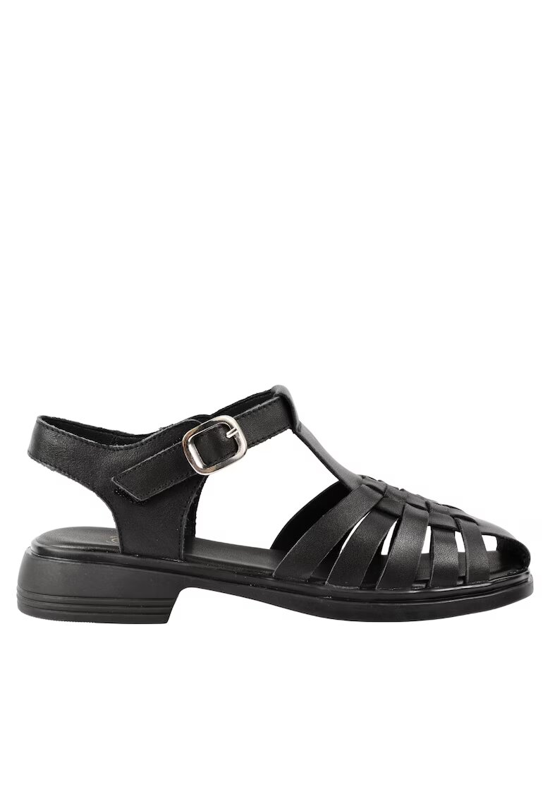 FORMAZIONE Sandale casual - dama - 5250 negru - piele naturala - toc - Negru