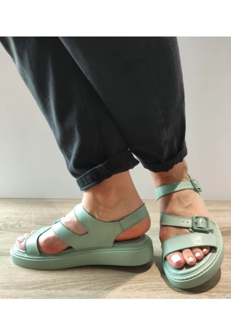 FORMAZIONE Sandale Casual Dama K247-1 Verzi Menta - Verde - Verde