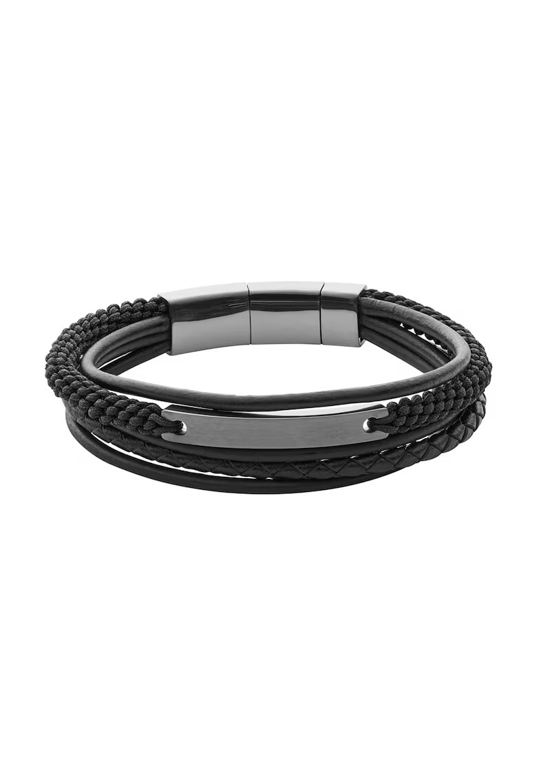 Fossil Bratara neagra cu siraguri multiple