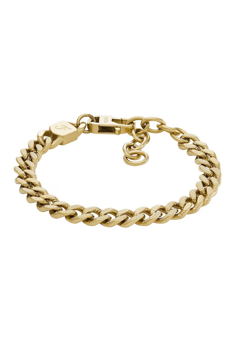Fossil Bratara unisex din lant - Auriu