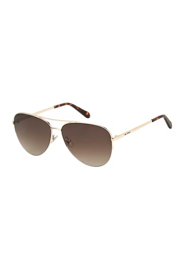 Fossil Ochelari de soare aviator cu lentile in degrade