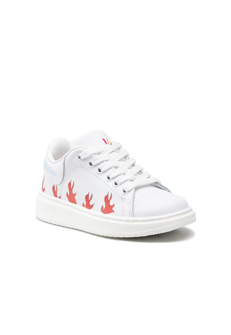 Foundation Pantofi sport baieti Omenaa Piele naturala - Alb