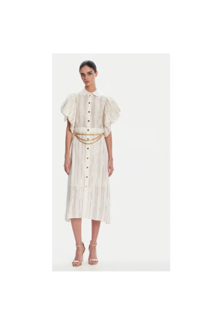 Fracomina Camasa stil rochie dama Bumbac - Alb - Alb
