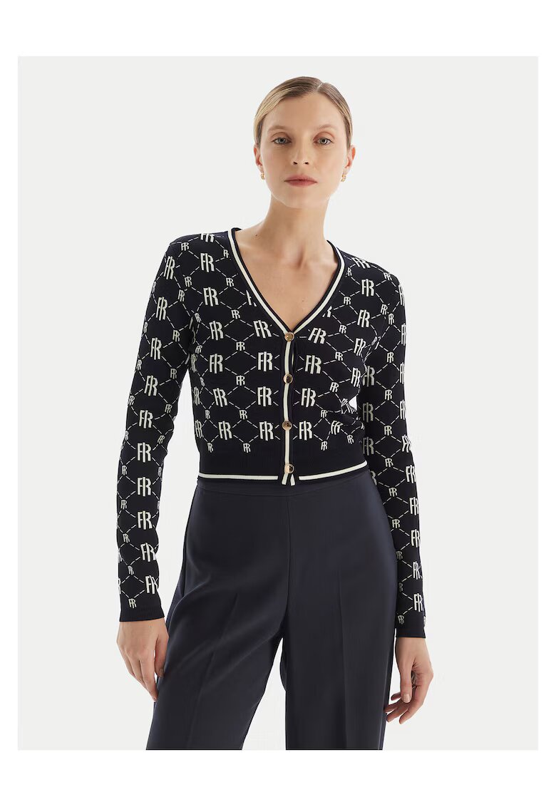 Fracomina Cardigan dama bleumarin - pulover casual