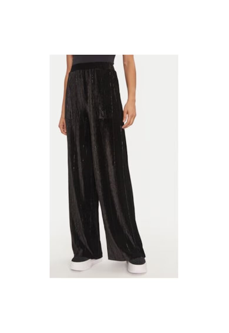 Fracomina Pantaloni dama - 304449772 - Poliester - Negru - Negru