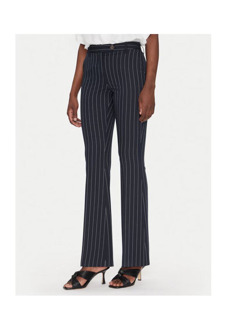 Fracomina Pantaloni dama FR25SVA004W761D4 - Poliester/Viscoza - Bleumarin - Bleumarin