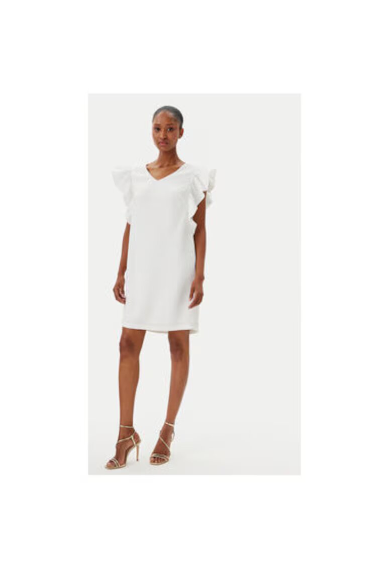 Fracomina Rochie cocktail dama FR25SD1024W46001 - Sintetic - Ecru - Ecru