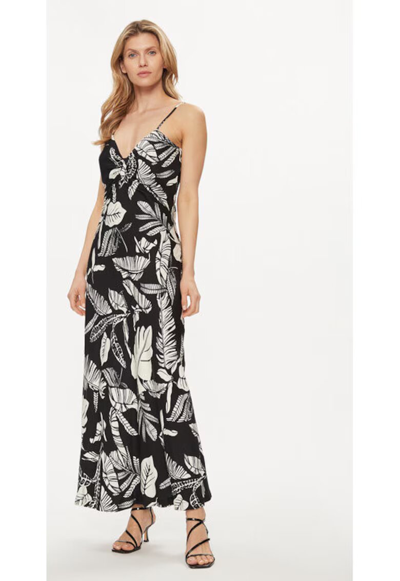 Fracomina Rochie dama - 303688202 - Viscoza - Negru - Negru