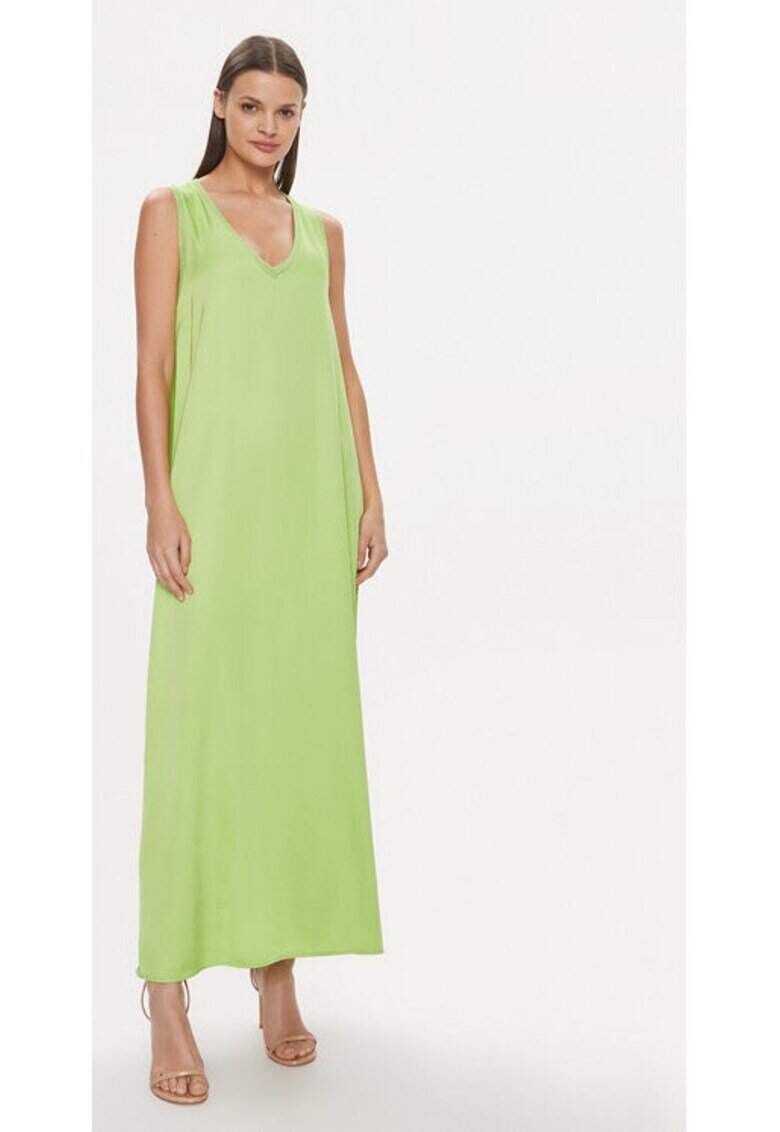 Fracomina Rochie dama - 303688240 - Viscoza - Verde - Verde