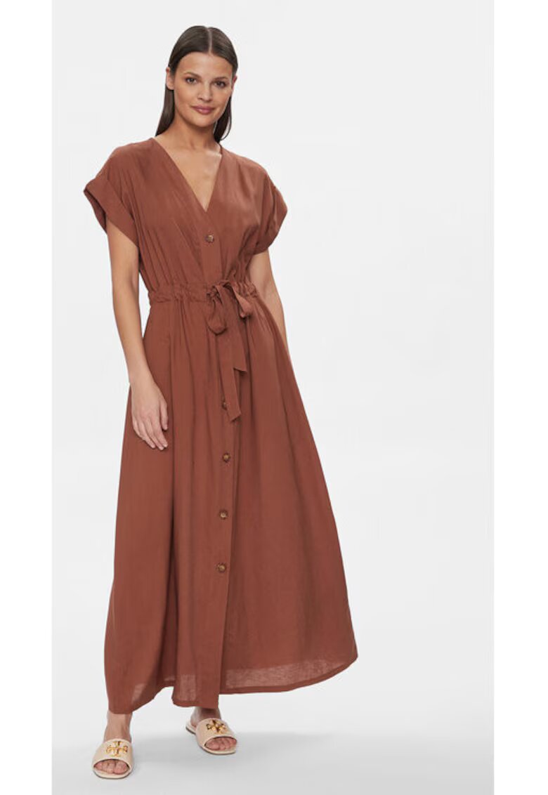 Fracomina Rochie dama - 303688264 - Tencel/In - S INTL - Bej