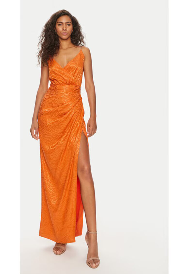 Fracomina Rochie dama - 303690380 - Viscoza/Poliester - Portocaliu - Portocaliu