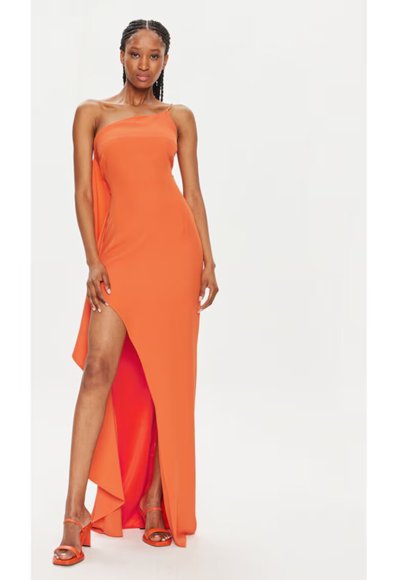 Fracomina Rochie dama - 303690540 - Poliester - Portocaliu - Portocaliu