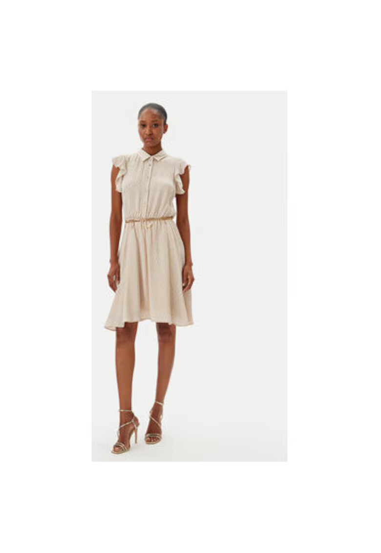 Fracomina Rochie dama FR25SD1011W774J7 - Viscoza - Bej - Bej