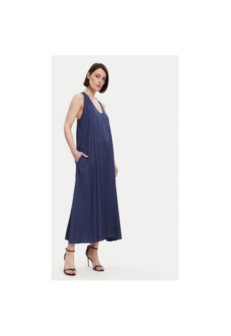 Fracomina Rochie de vara dama FS25SD3005W64101 - Viscoza - Bleumarin - Bleumarin