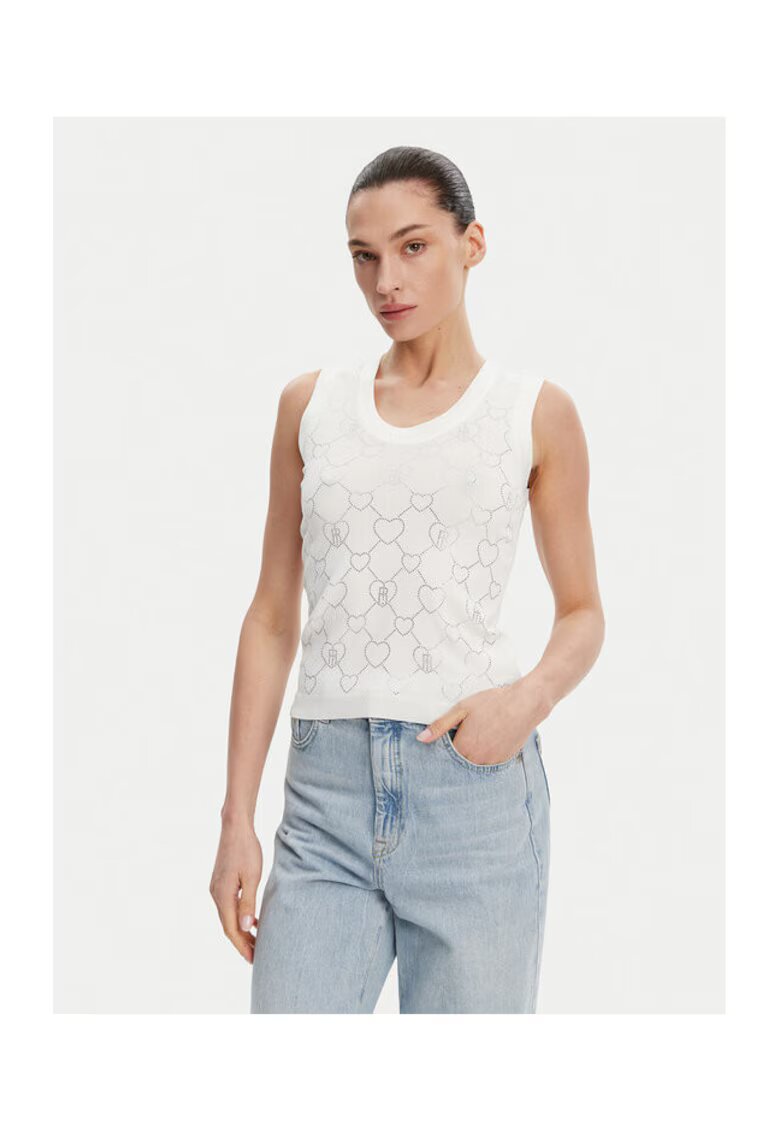 Fracomina Tricou dama - 305170637 - Viscoza/Poliamida - Bej - Bej