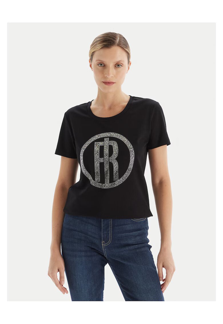 Fracomina Tricou dama negru - fabricat din material de calitate