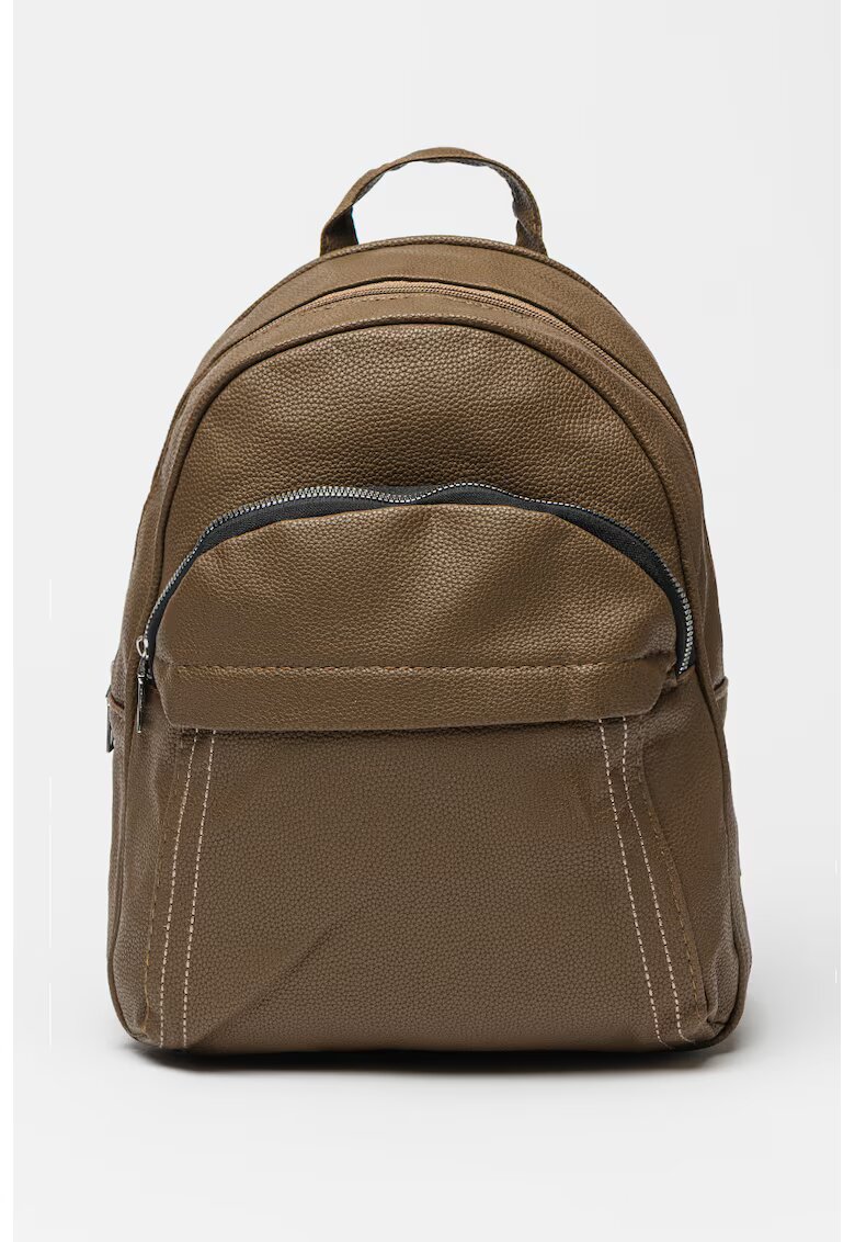 Francesca Rossi Rucsac de piele ecologica cu aspect texturat - Kaki