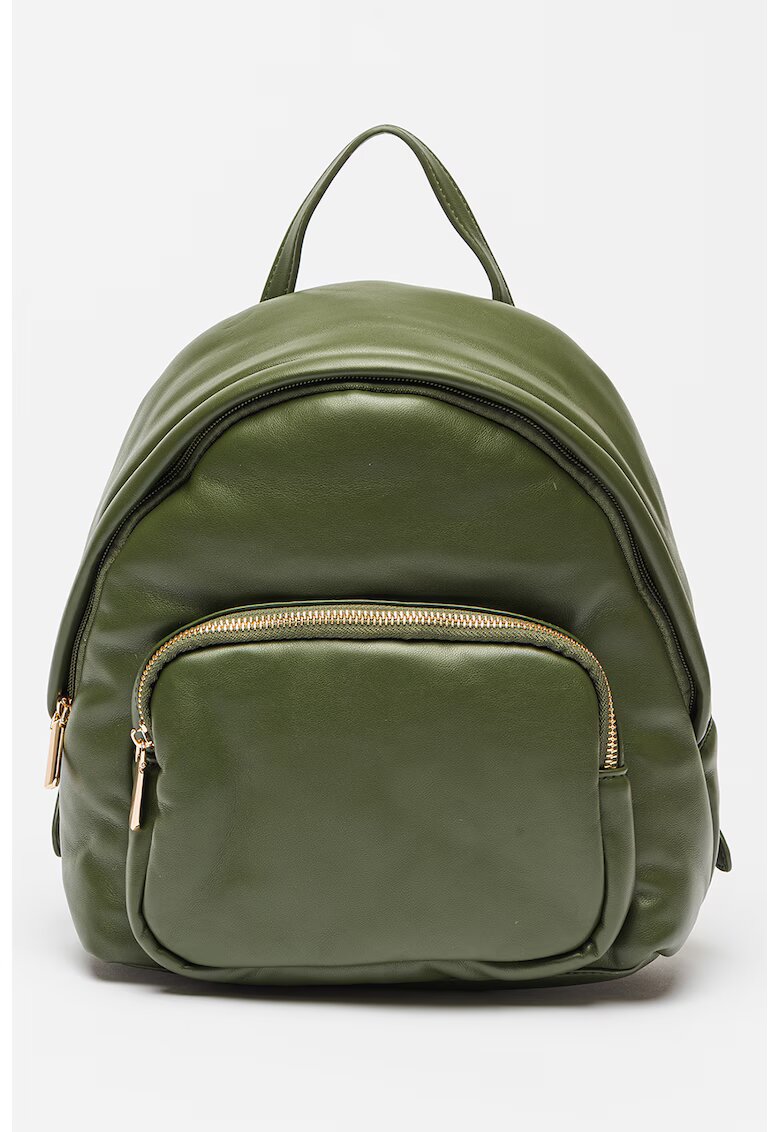 Francesca Rossi Rucsac de piele ecologica cu buzunar exterior - Verde