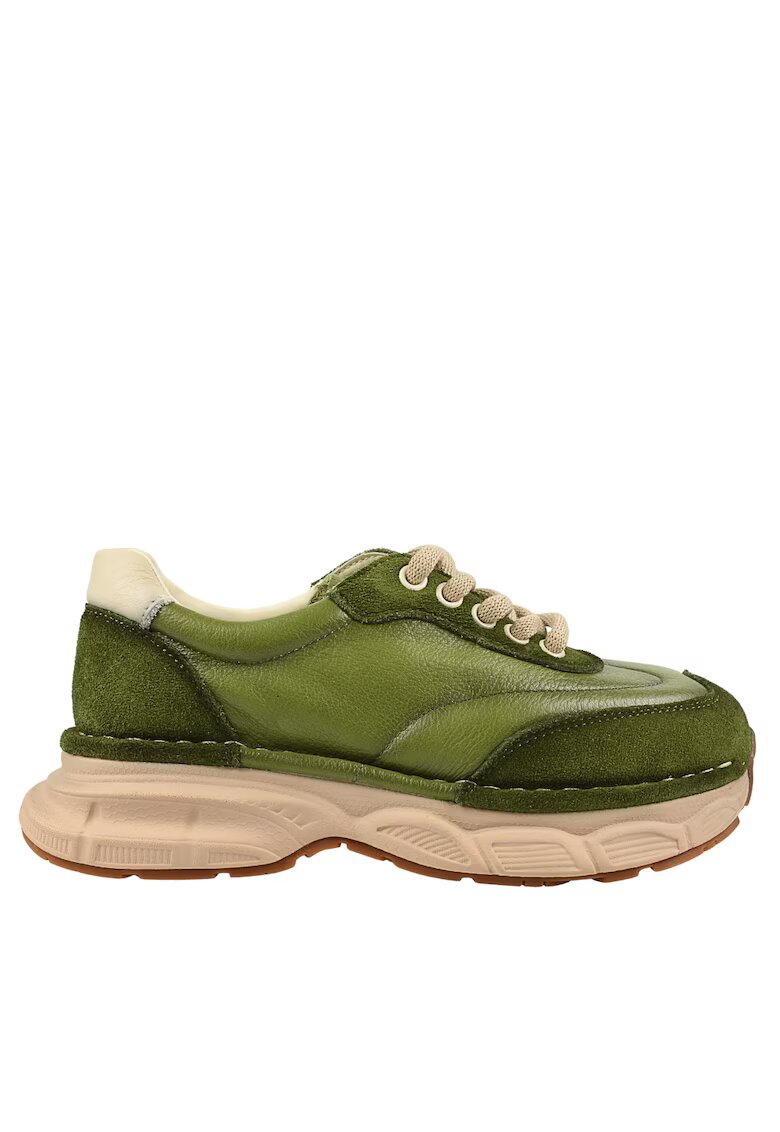 FRANCO GERARDO Pantofi sport - dama - KM 5502 verde - piele naturala