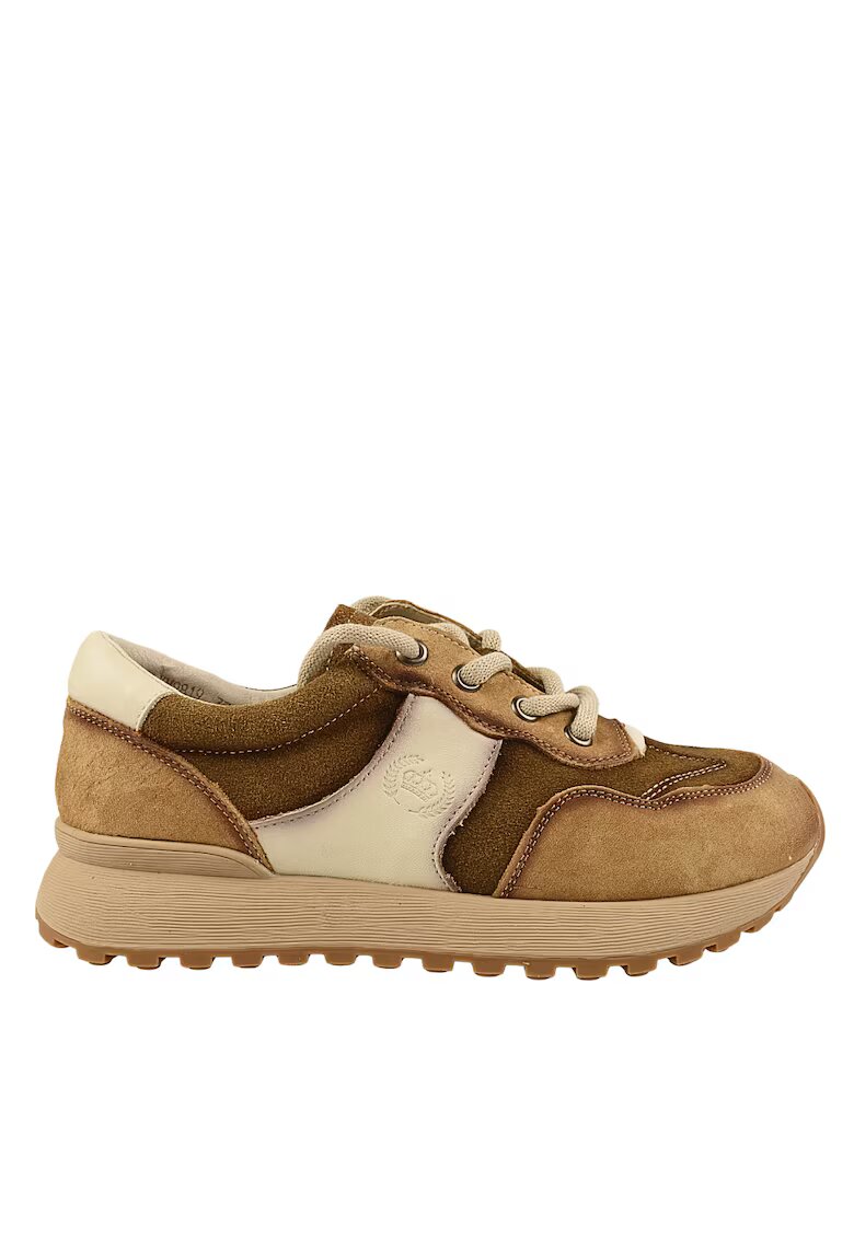 FRANCO GERARDO Pantofi sport - dama - KM 9819 maro - piele nabuc - Maro