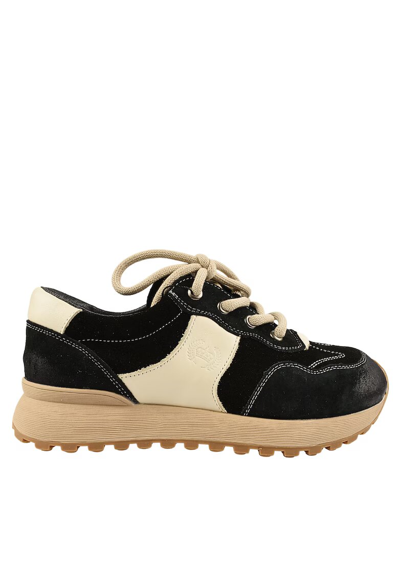 FRANCO GERARDO Pantofi sport - dama - KM 9819 negru - piele nabuc