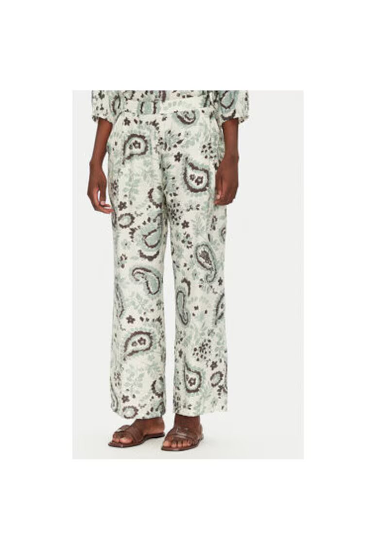Fransa Pantaloni dama 20615422 - Viscoza/Poliamida - Verde - Verde
