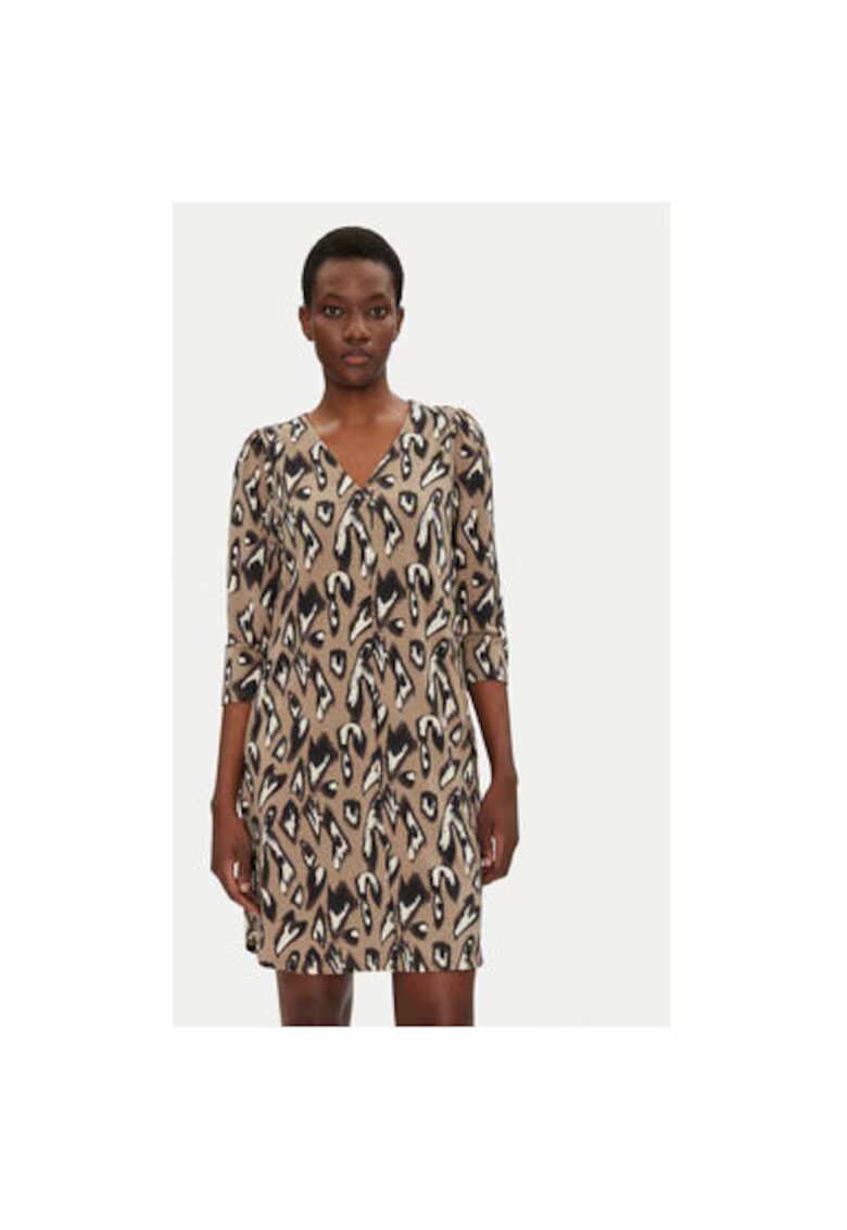 Fransa Rochie dama 20612138 - Poliester/Elastan - Bej - Bej