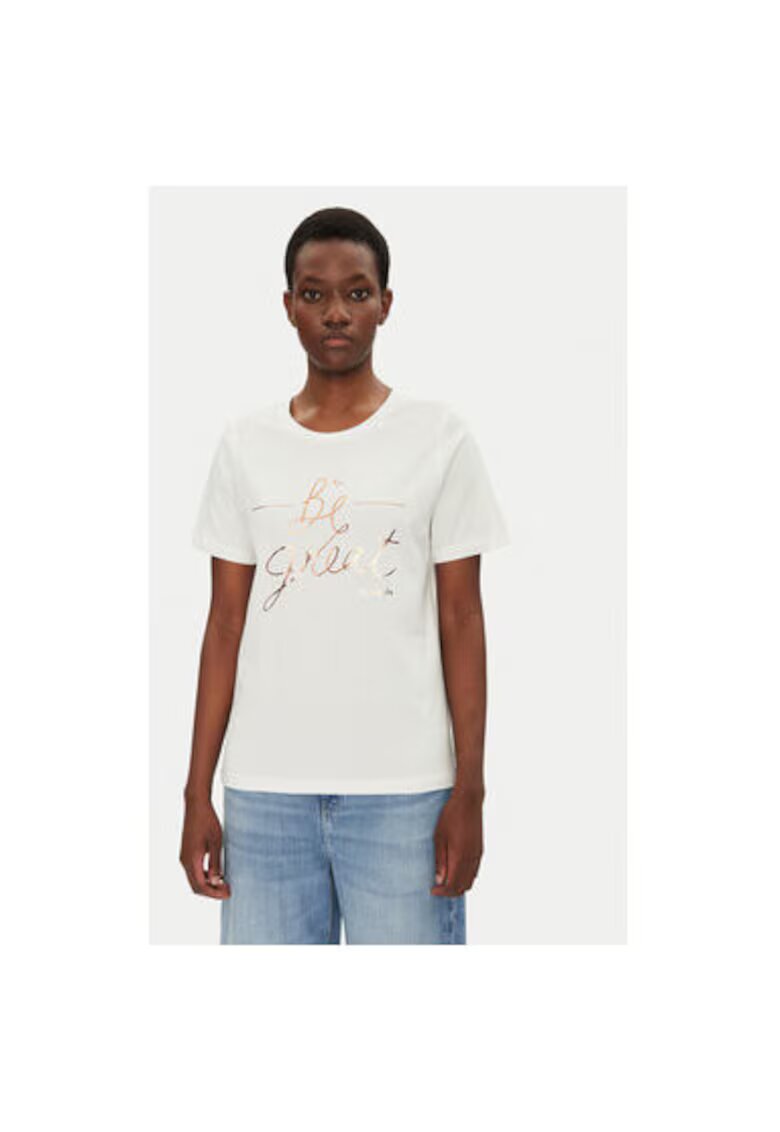 Fransa Tricou dama 20615334 - Bumbac - Alb - Alb
