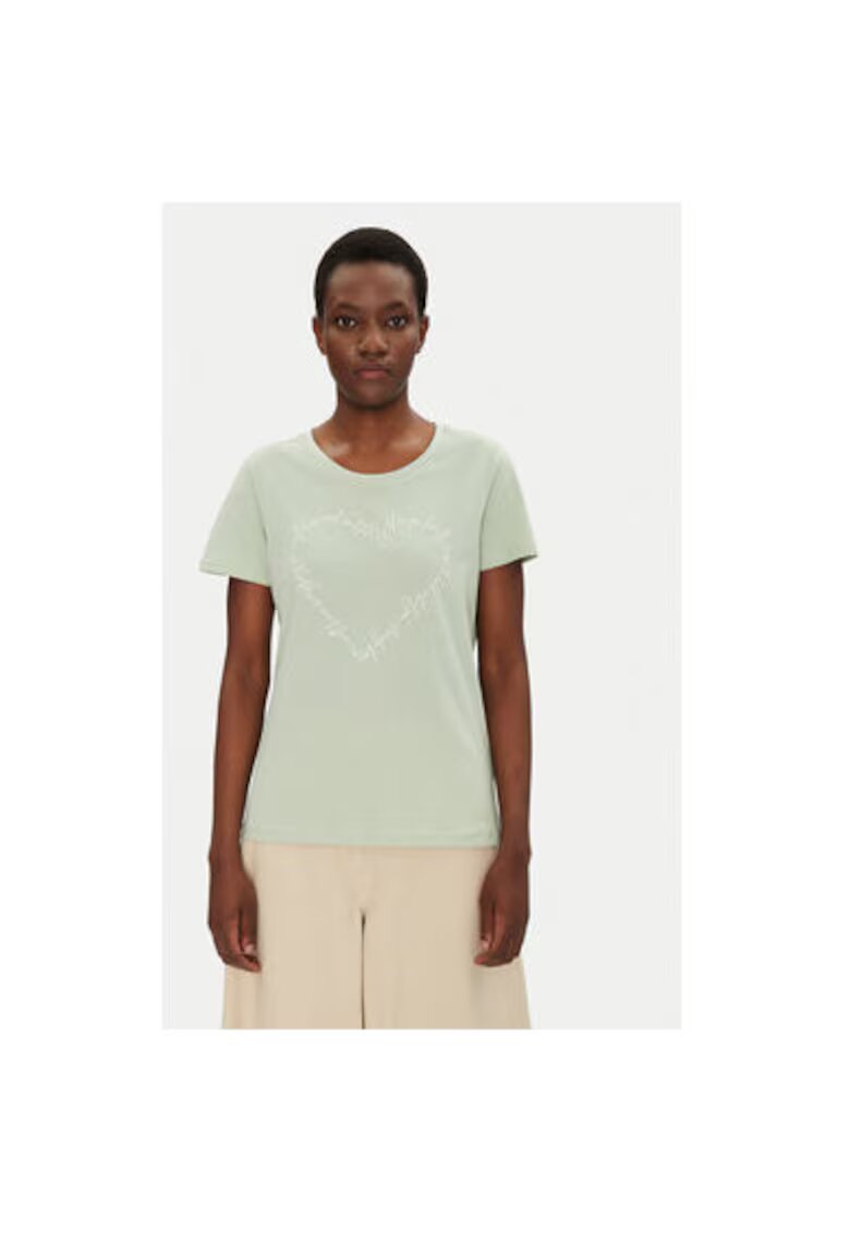 Fransa Tricou dama 20615482 - Bumbac - Verde - Verde