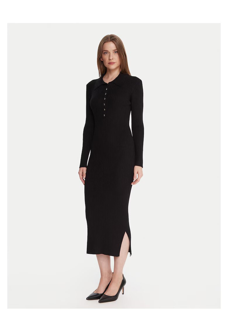 French Connection Rochie tricotata de dama negru - fabricata din material de calitate