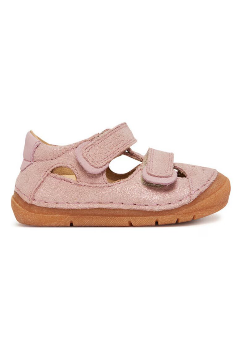 Froddo Sandale roz din piele naturală pentru fete - Roz