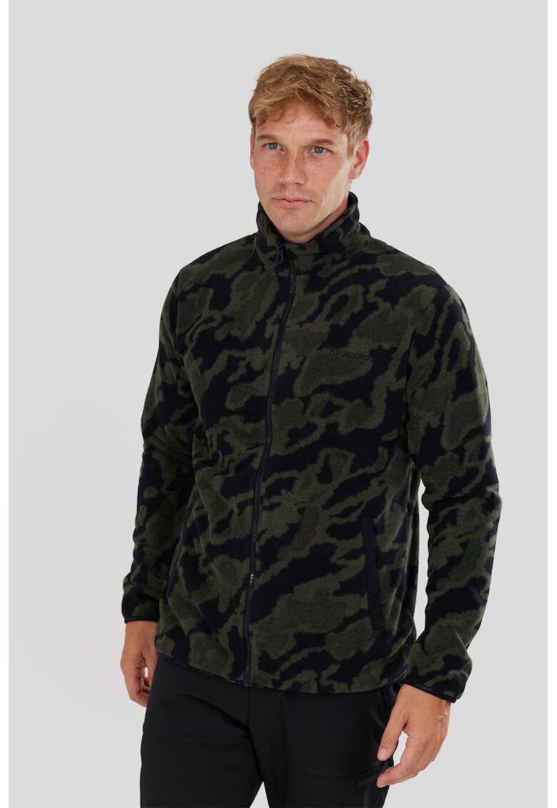 Fundango Bluza cu fermoar pentru trekking Nestor II - Negru/Kaki pal